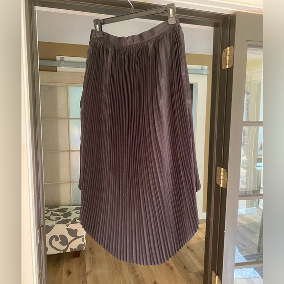 Jessie Liu High Low Black Pleated Dress Size Medium - Picture 4 of 4